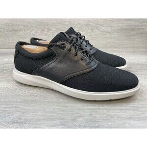 Cole Haan Grand Plus Essex Men's Black 9.5 Knit Leather Comfort Oxford Sneaker
